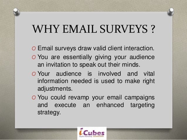 Why Email surveys