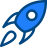 Icon space rocket