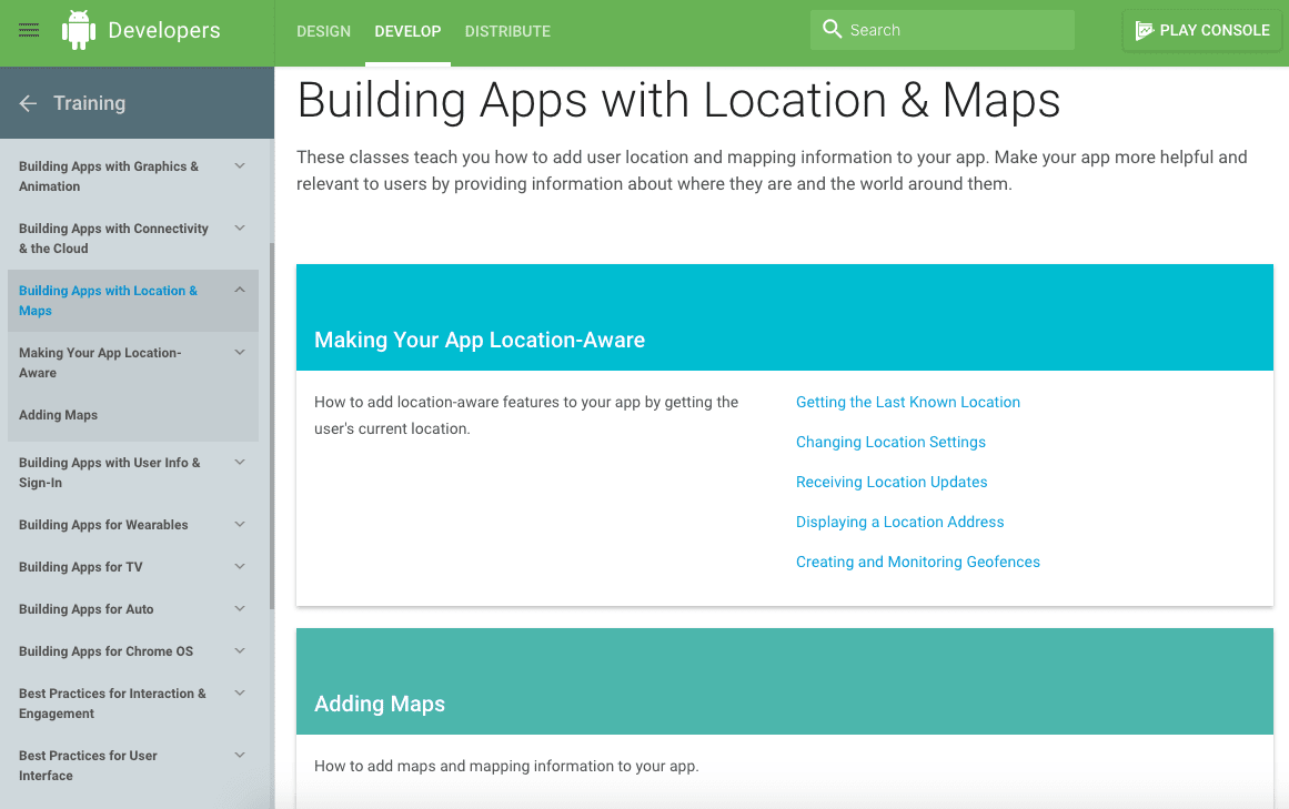 mapping apps